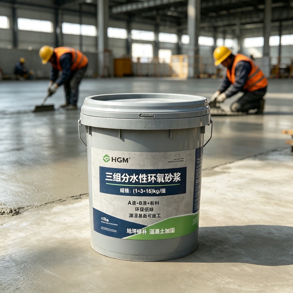 蓝山三组份水性环氧砂浆